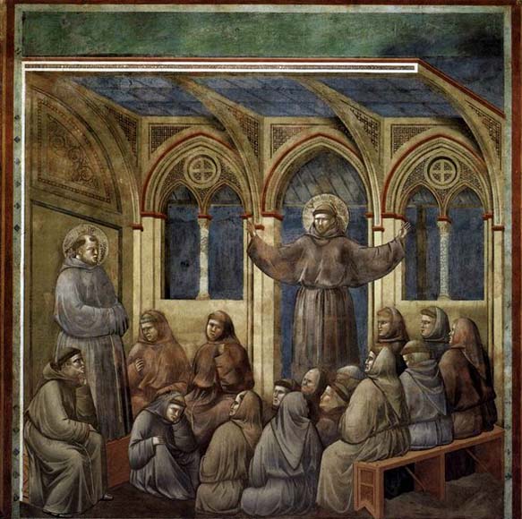 GIOTTO di Bondone Apparition at Arles